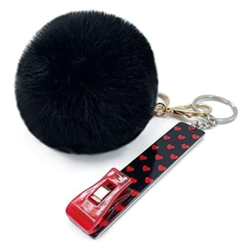 7797 Credit Card Grabber For Long Nails, Cute Acrylic Debit Bank (Red)